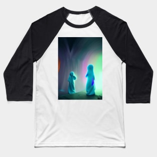 STYLISH 2 GHOSTS ON HALLOWEEN Baseball T-Shirt